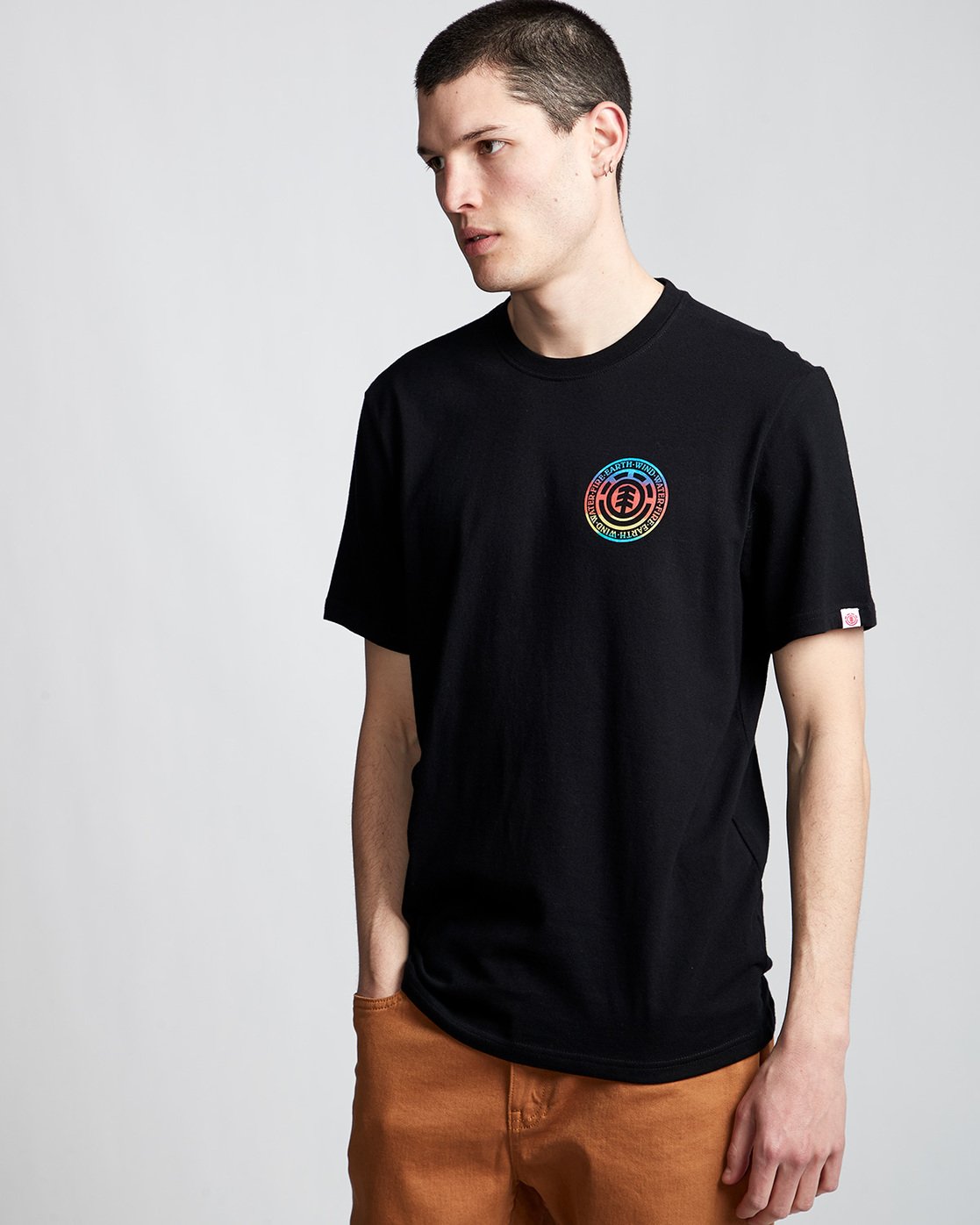 0 Seal Gradient - T-Shirt Black Q1SSB6ELF9 Element