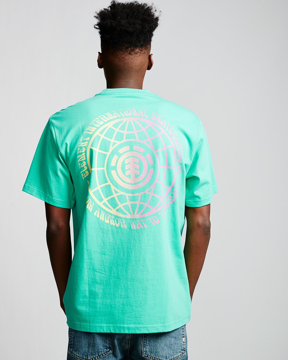 2 International - T-Shirt Green Q1SSC4ELF9 Element