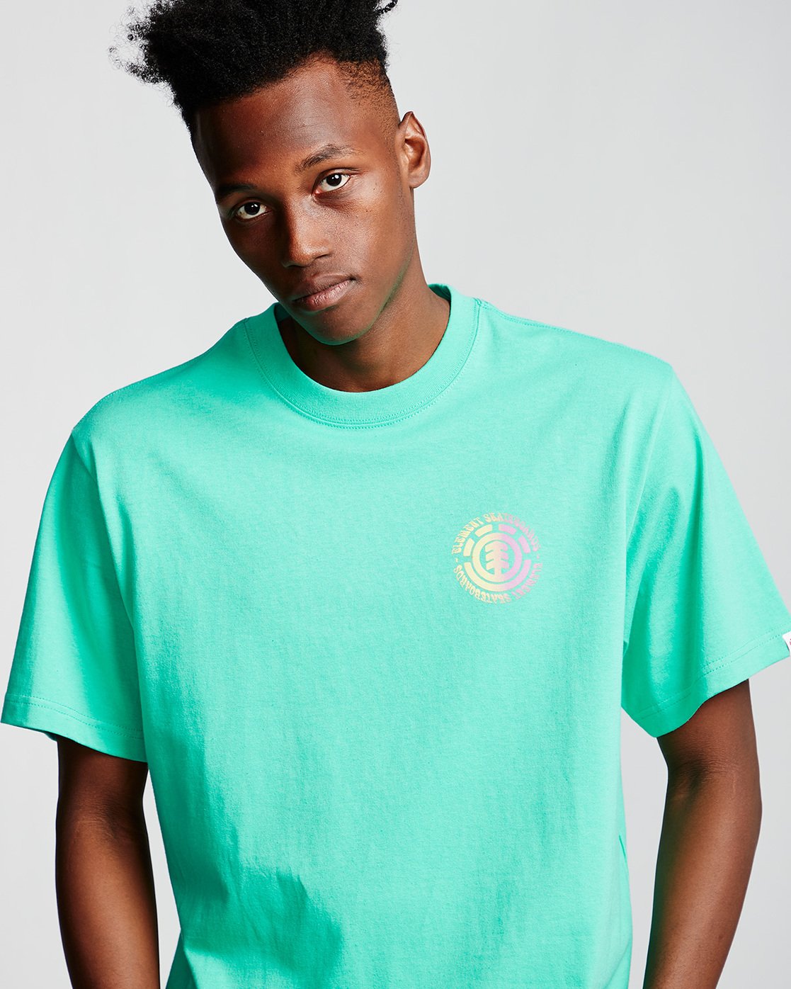 1 International - T-Shirt Green Q1SSC4ELF9 Element