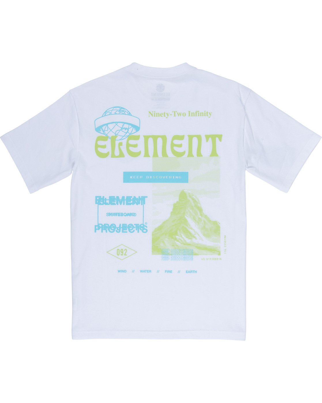 6 Discover - T-Shirt White Q1SSC9ELF9 Element