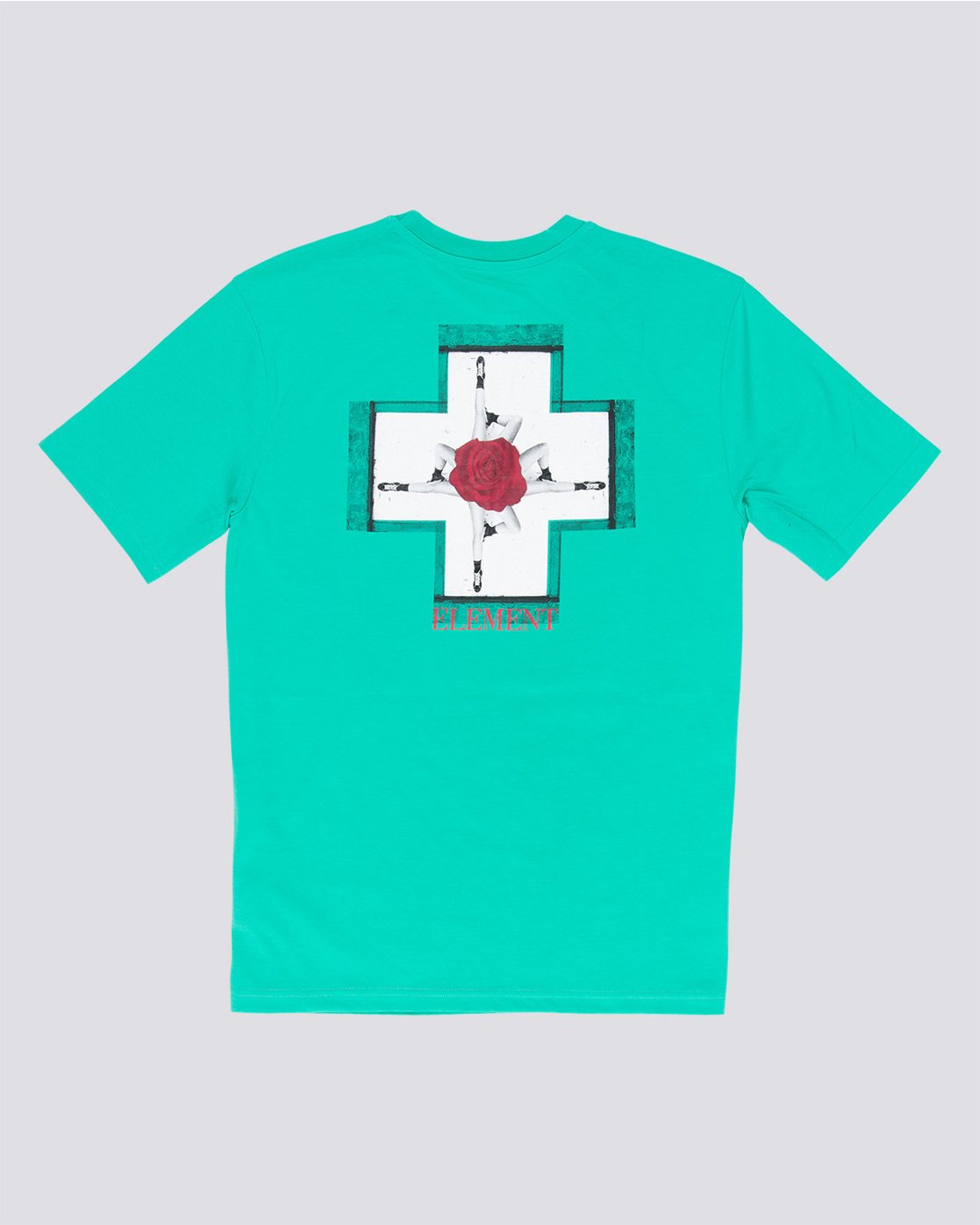 4 Burst - T-Shirt Green Q1SSE1ELF9 Element