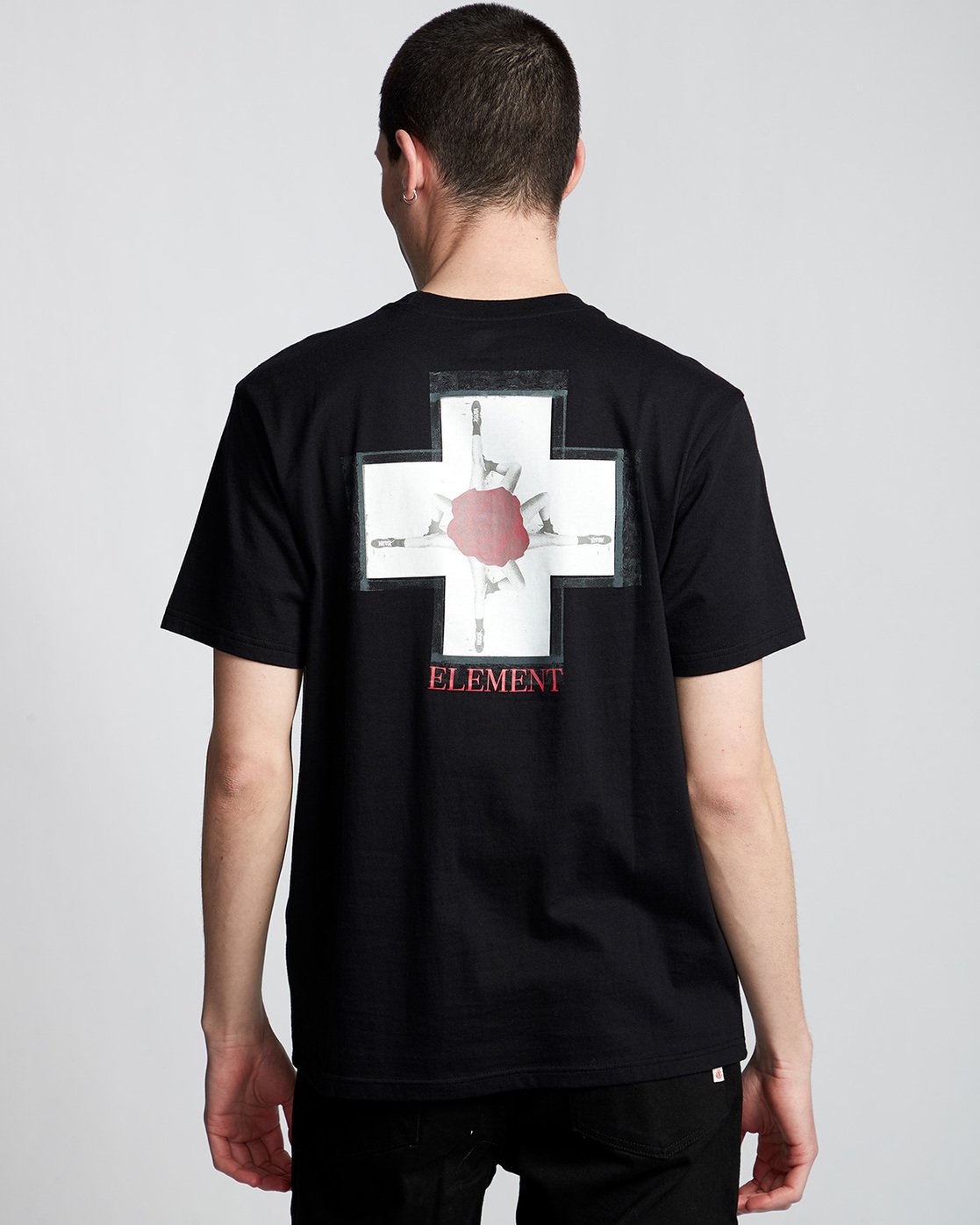 2 Burst - T-Shirt Black Q1SSE1ELF9 Element