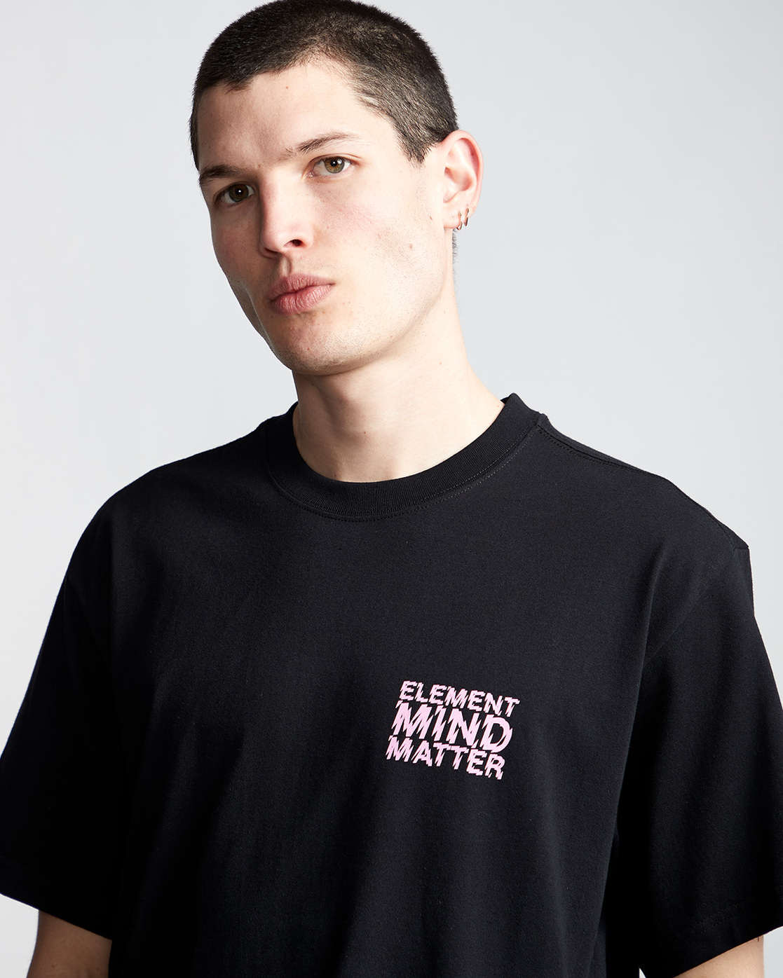 1 Moai - T-Shirt Black Q1SSE5ELF9 Element