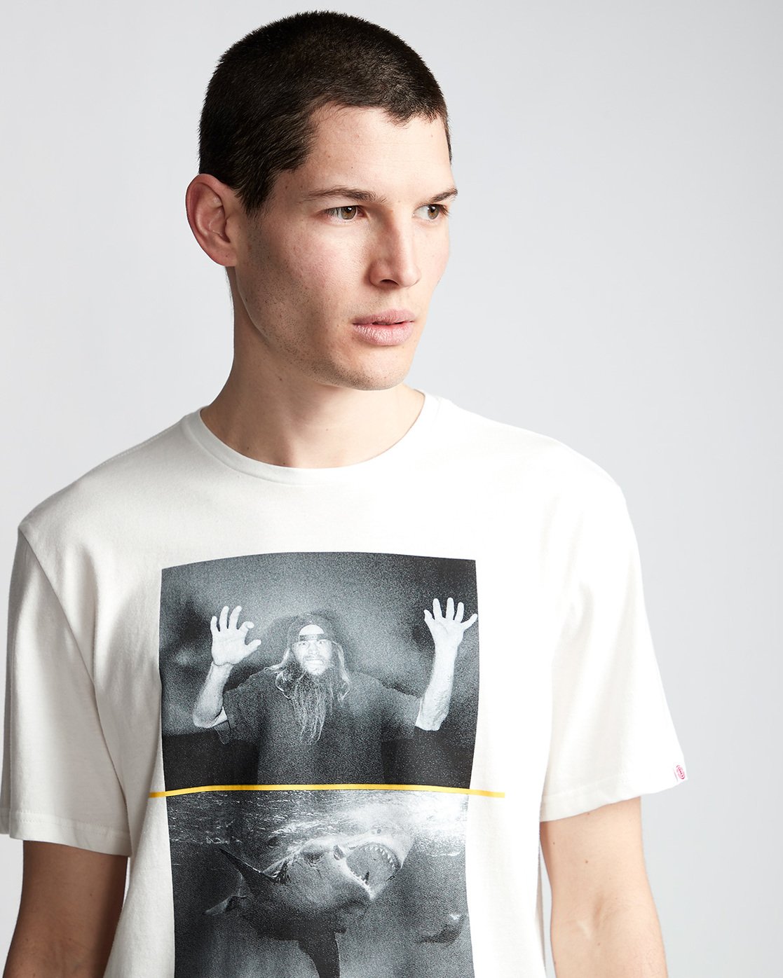 1 Shark Fletcher - T-Shirt White Q1SSF3ELF9 Element