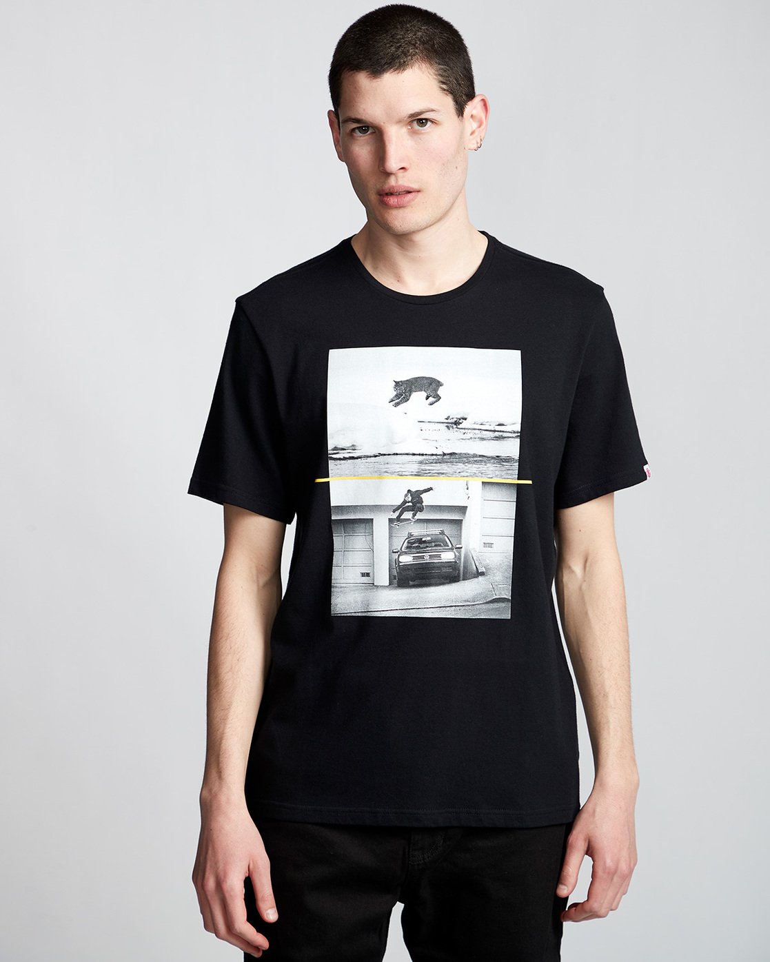 0 Bobcat Westgate - T-Shirt Black Q1SSF5ELF9 Element