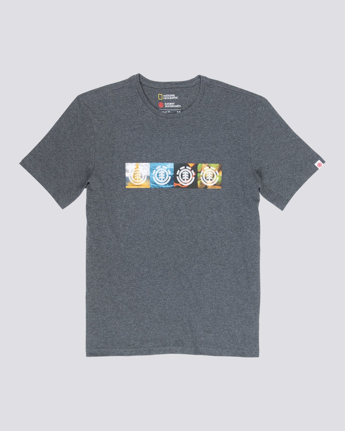 3 Horizontal Seasons - T-Shirt Gray Q1SSG2ELF9 Element