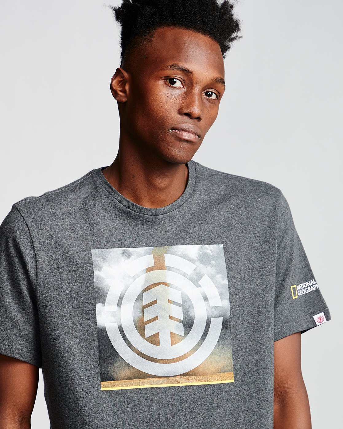 1 Combust Icon - T-Shirt Gray Q1SSG7ELF9 Element