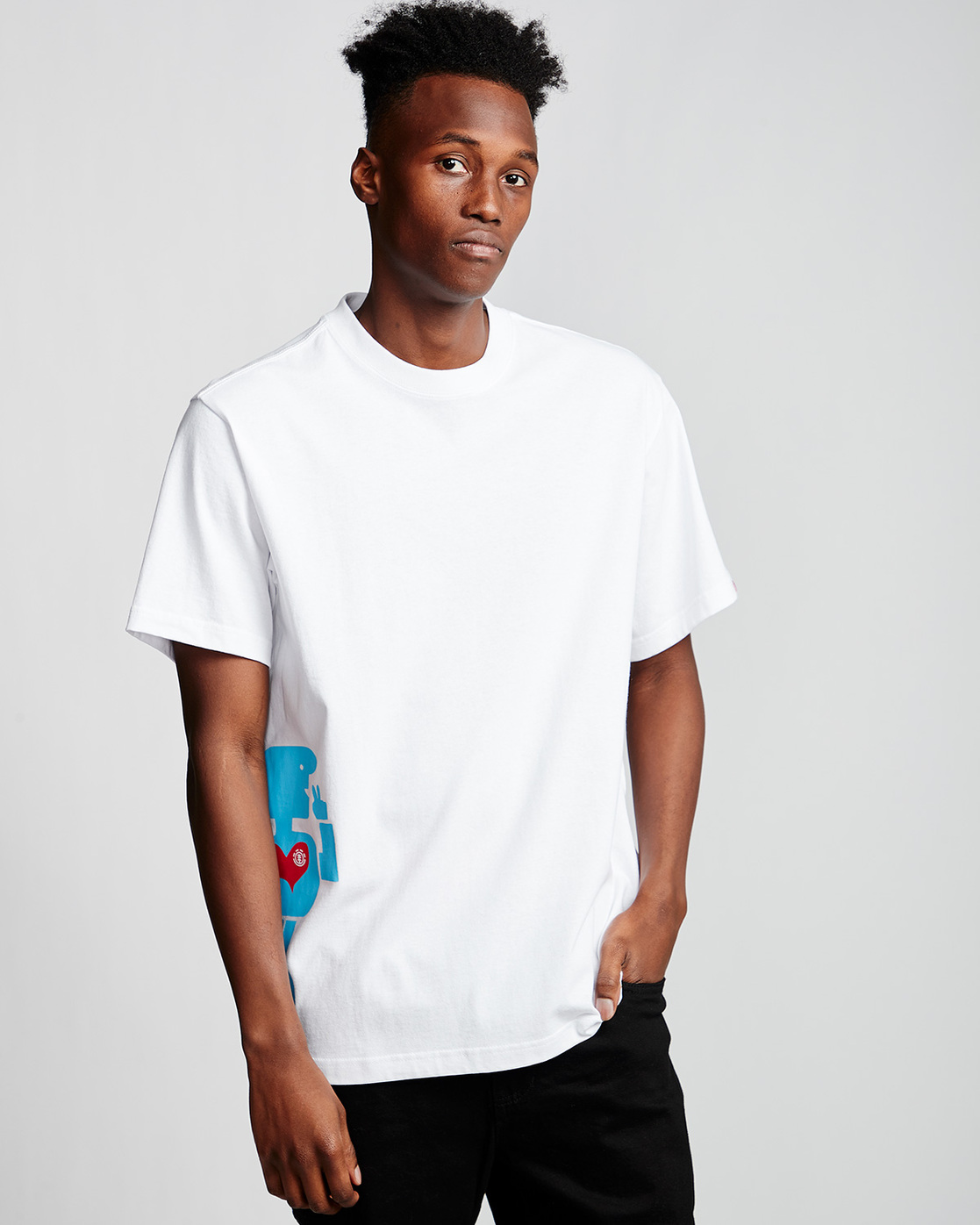 0 Barley - T-Shirt White Q1SSH1ELF9 Element