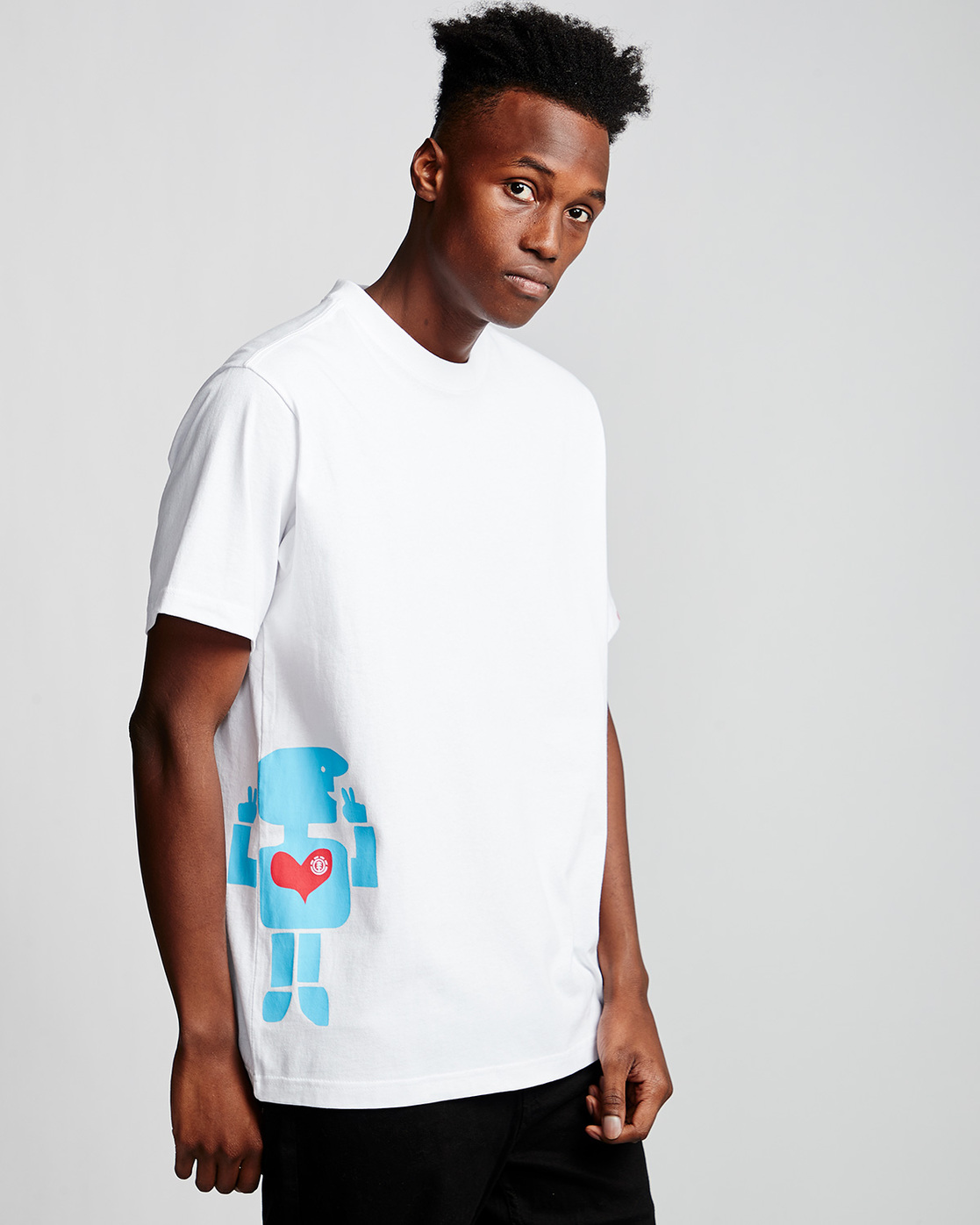 1 Barley - T-Shirt White Q1SSH1ELF9 Element