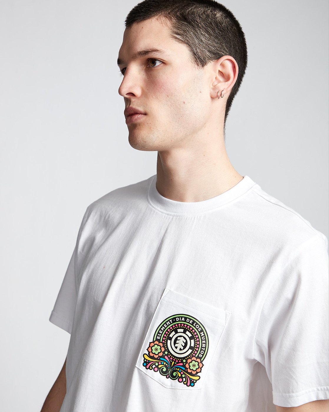 1 Muertos - T-Shirt White Q1SSH2ELF9 Element