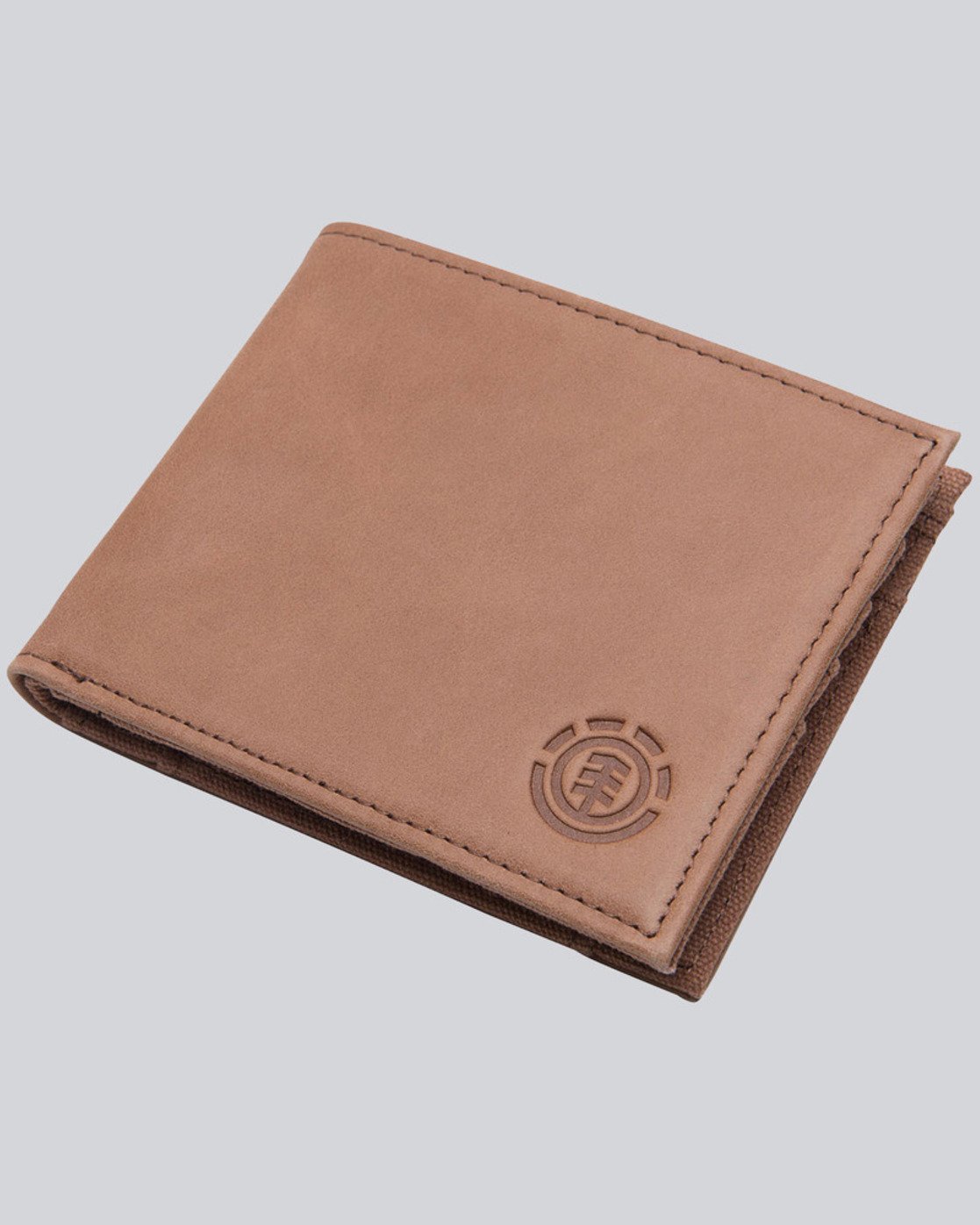 0 Avenue - Leather Wallet for Men Brown Z5LWA1ELF6 Element