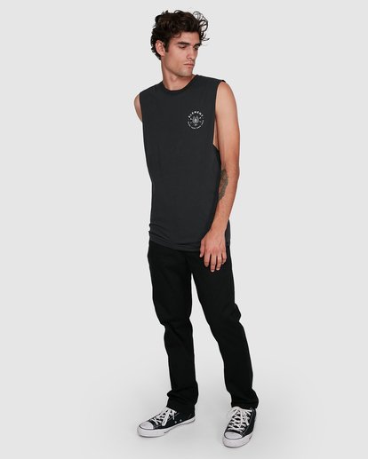 6 MAKE YOUR OWN LUCK MUSCLE TEE Black 102272 Element