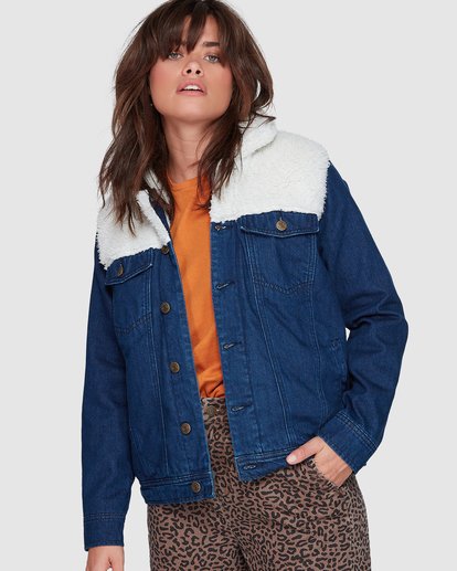 GIGI DENIM SHERPA JACKET 207451 | Element