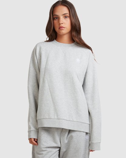 Grey crew clearance neck sweatshirt