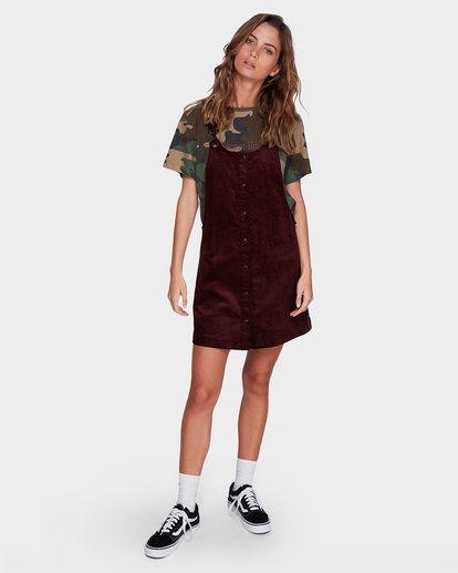 Topshop hot sale cord pinafore