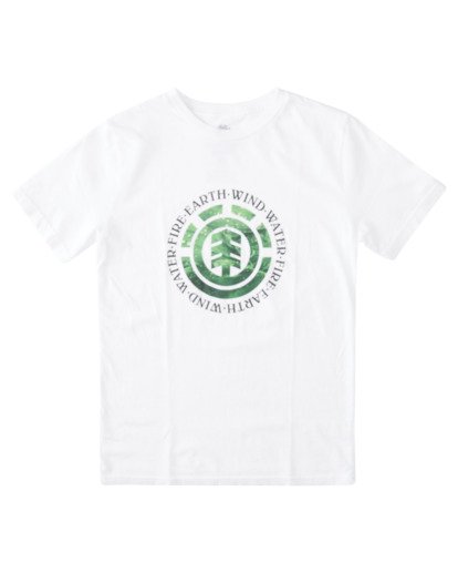 0 Boys’ Origins Icon Short Sleeve T-Shirt White ALBZT00184 Element