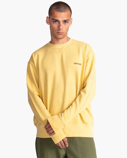 1 Cornell 3.0 Crewneck Sweatshirt Yellow ALYFT00162 Element