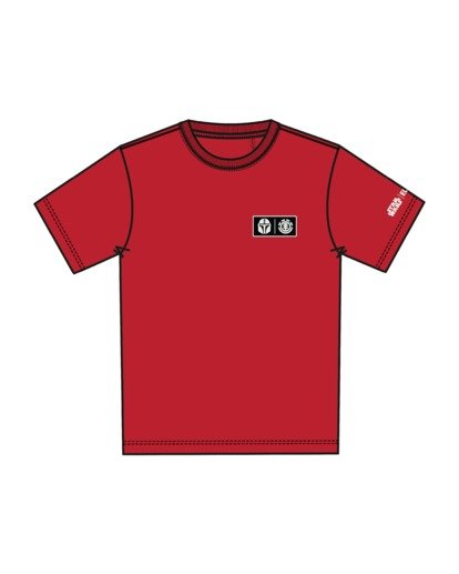 4 Star Wars™ x Element Mando T-Shirt Red ALYZT00258 Element