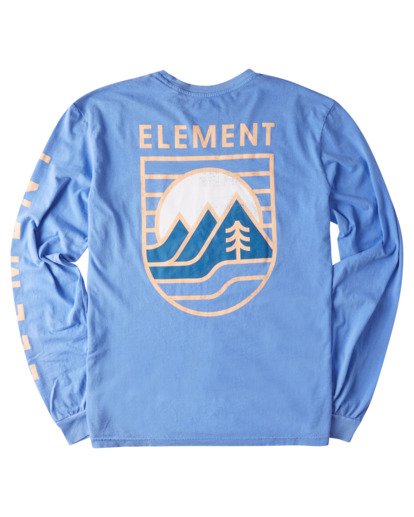 1 Hillsboro Pigment Long Sleeve T-Shirt Blue ALYZT00354 Element