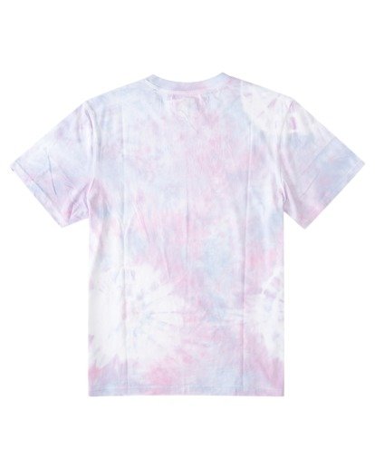 Just Love Loop Terry Tie Dye T-shirt for Women (Tie Dye Aqua Lilac White,  Small) 