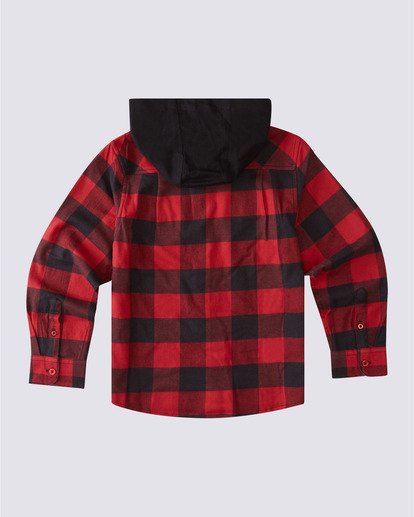 1 Boys’ Tacoma 2C Hooded Flannel Red B5553ETH Element