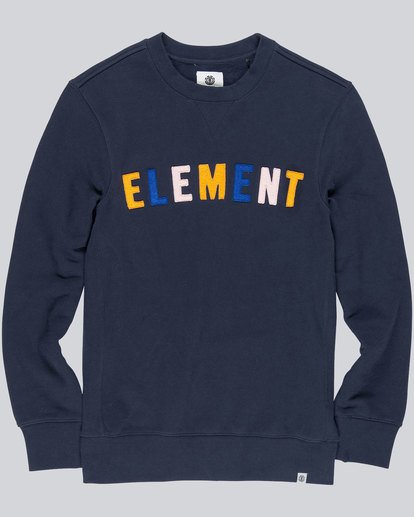 0 Boy'S Link Crew Neck Fleece Blue B642QELC Element