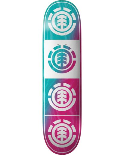 2 Quadrant Teal Pink Skateboard Deck  BDLG3RTP Element