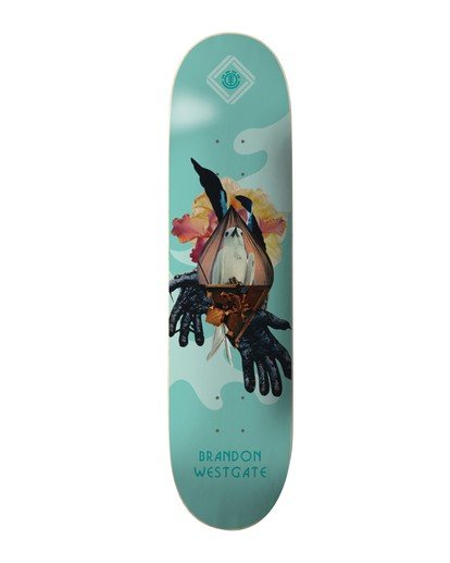 0 Cut Paste Westgate Skateboard Deck 8.38" Multicolor BDPR3CPE Element