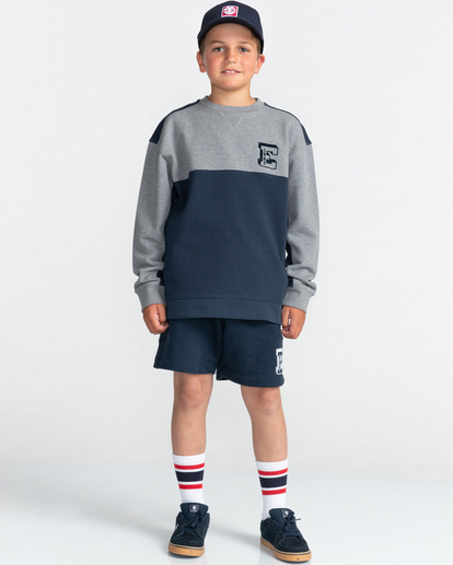 3 Rico - Sweatshirt for Boys 8-16 Gray C2CRB1ELP2 Element