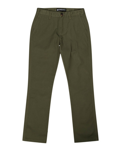 0 Howland Classic - Chinos for Boys 8-16 Green C2PTA3ELP2 Element