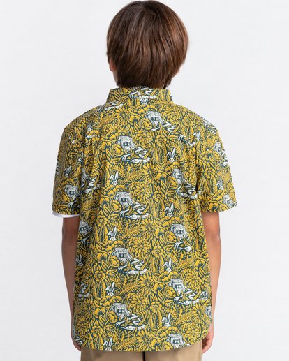 5 Garden - Short Sleeve Shirt for Boys 8-16 Yellow C2SHA1ELP2 Element