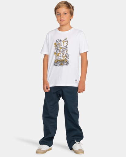 6 The Dance - Short Sleeve T-Shirt for Boys 8-16 White C2SSD9ELP2 Element