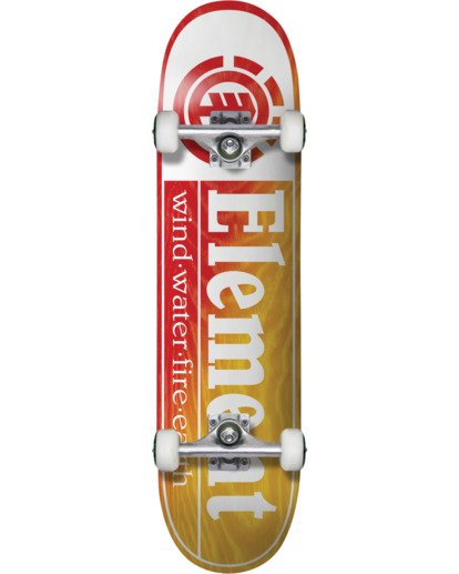 3 Section Yellow Red Skateboard Complete  COLG3RYR Element