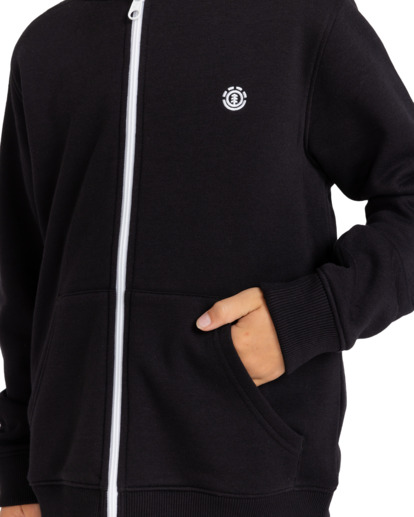 4 Cornell Classic - Sudadera con Capucha y Cremallera para Chicos 8-16 Negro ELBFT00114 Element