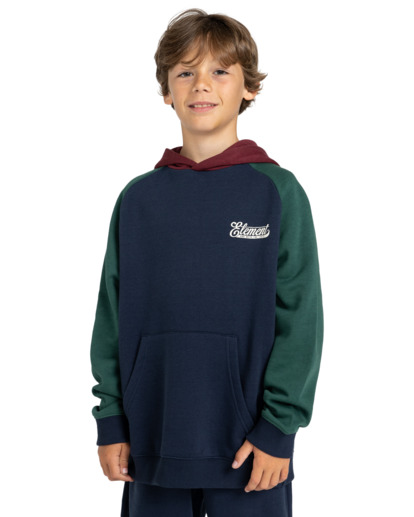 2 Cornell Script - Sweat à capuche pour Garçon 8-16 ans Bleu ELBFT00115 Element