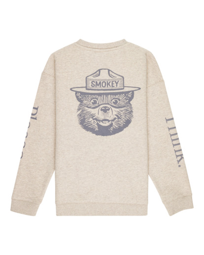 1 Smokey Bear x Element Please - Sweatshirt for Boys 8-16 White ELBSF00120 Element