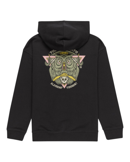 1 Timber x Element The King - Pullover Hoodie for Boys 8-16 Black ELBSF00147 Element