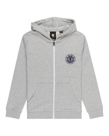 0 Seal - Sweat à capuche zippé pour Garçon 8-16 ans Gris ELBSF00154 Element