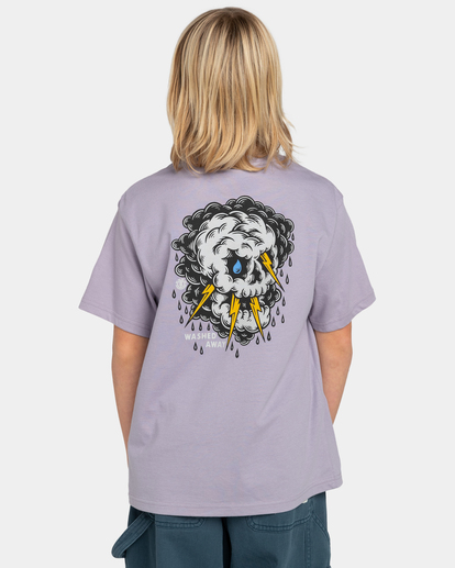 6 Element x Timber Angry Clouds - T-Shirt for Boys 8-16 Purple ELBZT00125 Element