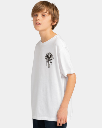 3 Element x Timber Angry Clouds - T-Shirt for Boys 8-16 White ELBZT00125 Element