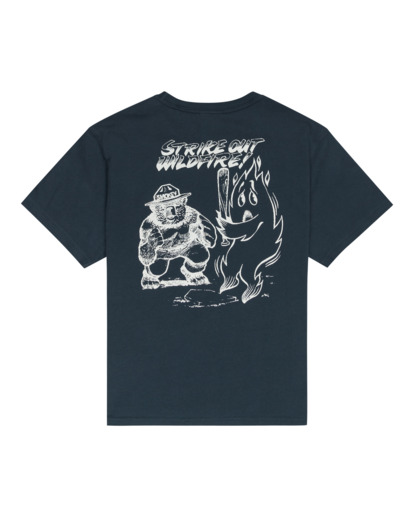 1 Element x Smokey Bear Think - T-Shirt for Boys 8-16 Blue ELBZT00131 Element