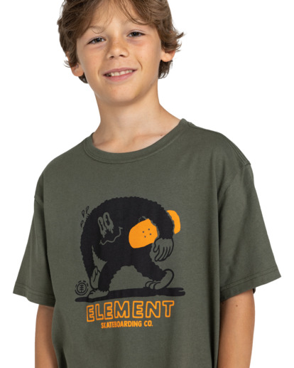 4 Gorilla - T-Shirt für Jungs 8-16 Grün ELBZT00159 Element