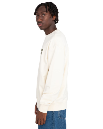 Mens white discount crew neck sweatshirt