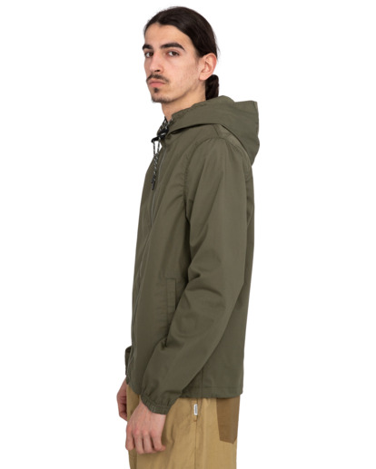 Mens light jacket with cheap hood