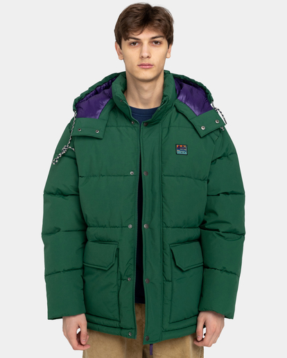 2 Big Trekka - Puffer Jacket for Men Green ELYJK00152 Element