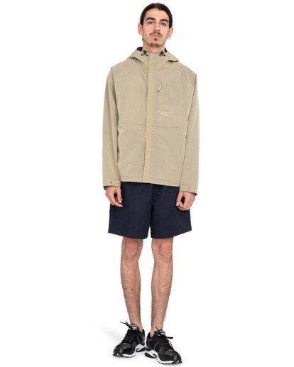 10 Alder Trekka - Veste de pluie à capuche pour Homme Beige ELYJK00198 Element