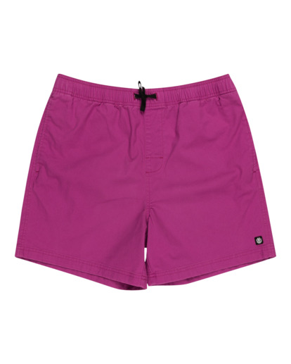 0 Valley Twill - Elastische Short voor Heren Purple ELYWS00102 Element