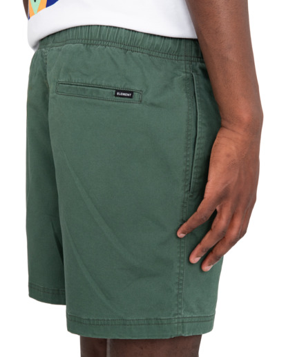 5 Valley Twill - Elasticated Shorts for Men Green ELYWS00102 Element