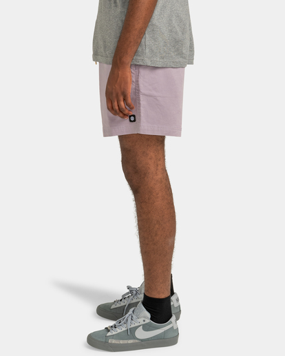 3 Valley Twill - Elasticated Shorts for Men Purple ELYWS00102 Element