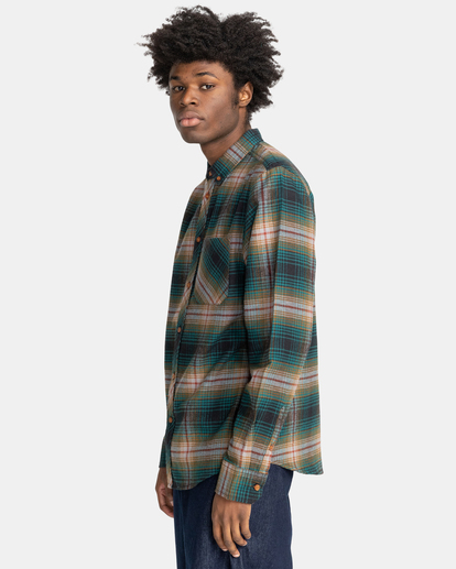 3 Lumber Flannel Shirt Green ELYWT00109 Element